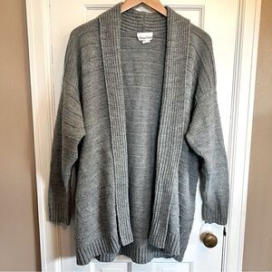 Grey knit Carriage Court cardigan